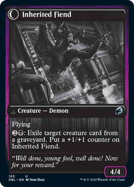Heirloom Mirror // Inherited Fiend (DBL-105) - Innistrad: Double Feature: (Double Faced Transform)
