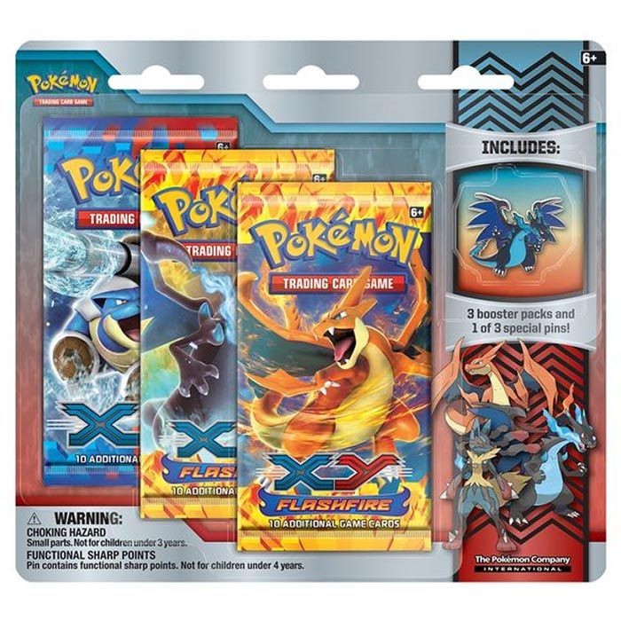 Mega Evolution Collector's Pin - 3-Pack Blister (Mega Charizard X) Mega Evolution Collector's Pin - 3-Pack Blister (Mega Charizard X)