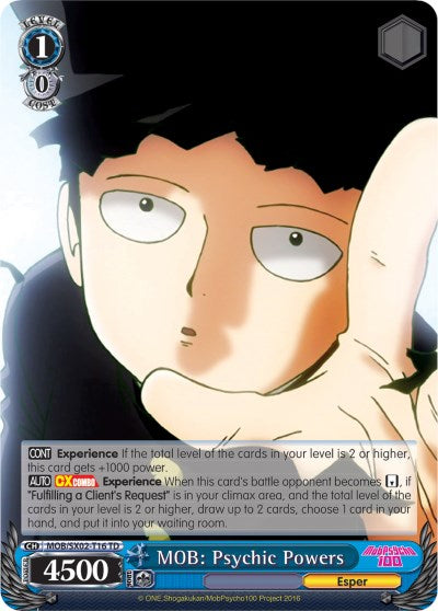 MOB: Psychic Powers (MOB/SX02-T16 TD) - Mob Psycho 100