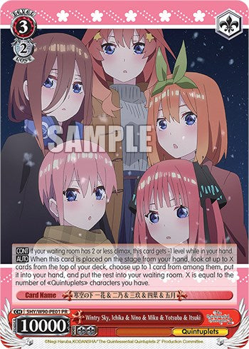 Wintry Sky, Ichika & Nino & Miku & Yotsuba & Itsuki (5HY/W90-PE01 PR) - The Quintessential Quintuplets 2