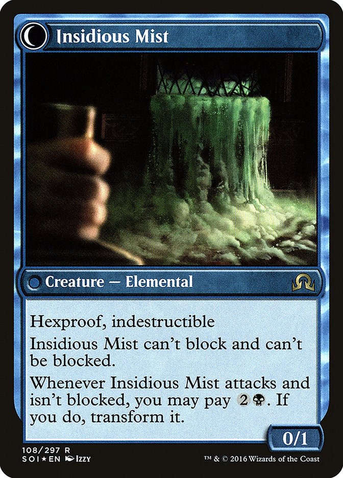 Elusive Tormentor // Insidious Mist (PRE-108S) - Shadows over Innistrad Promos: (Double Faced Transform) Foil