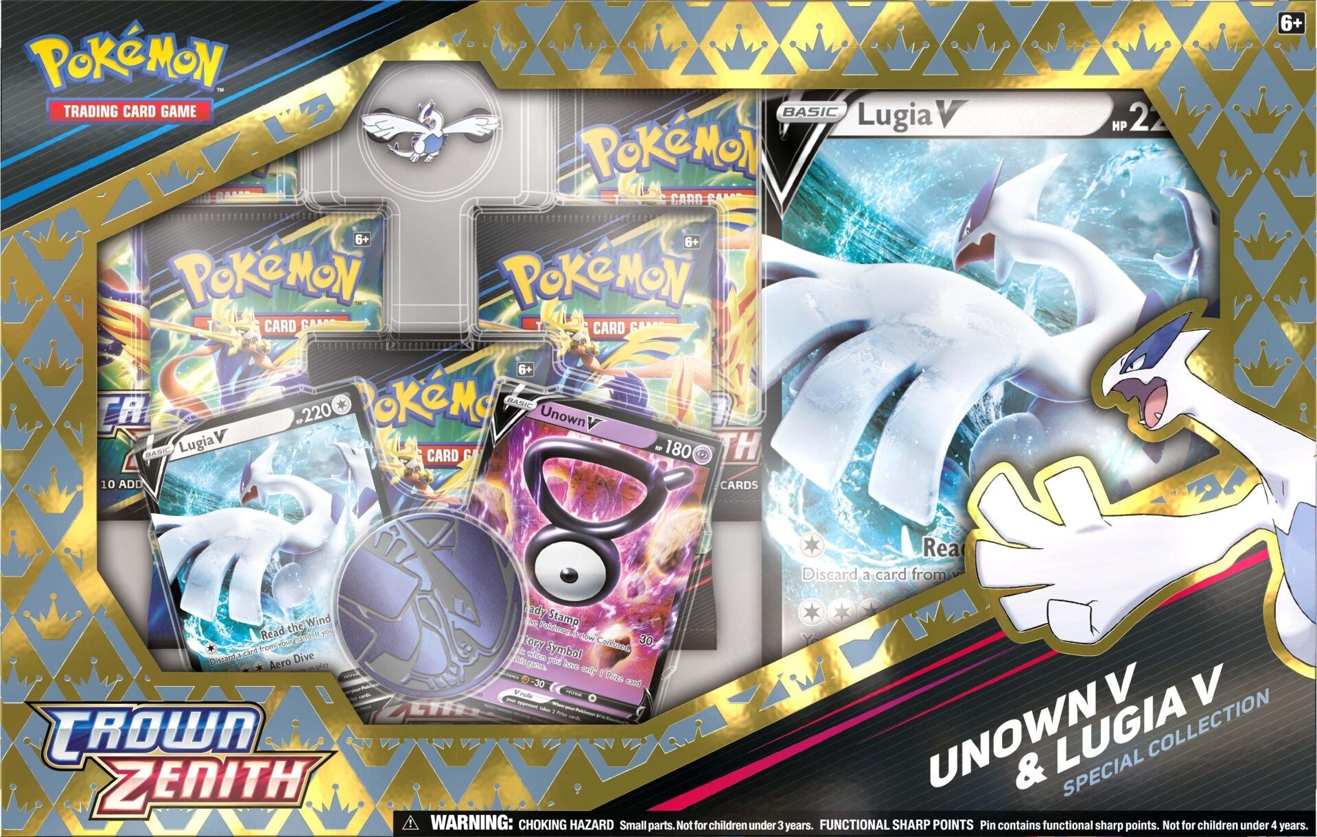 Sword & Shield: Crown Zenith - Special Collection (Unown V & Lugia V) (Scratch & Dent)