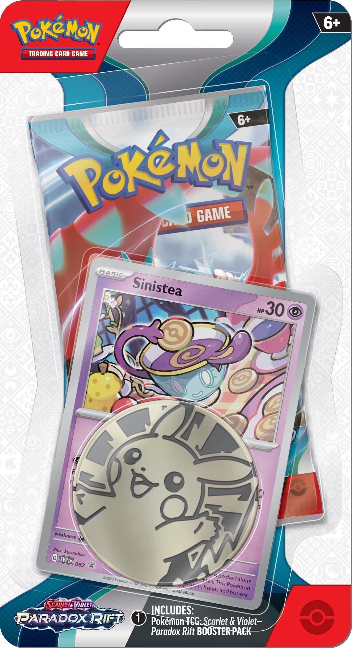 Pokemon: Paradox Rift - Single Pack Blister (Sinistea) Pokemon: Paradox Rift - Single Pack Blister (Sinistea)