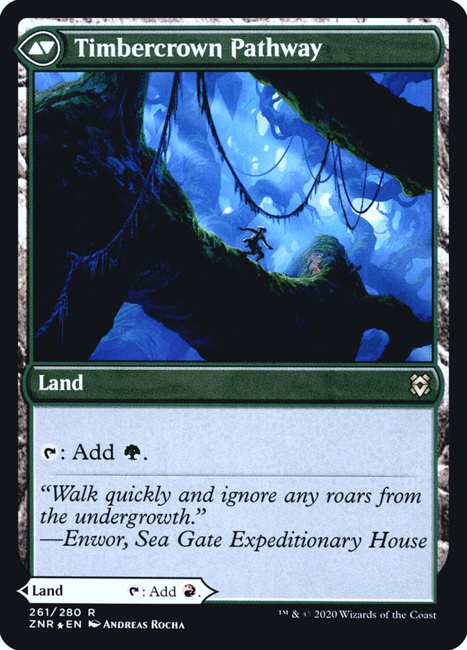 Cragcrown Pathway // Timbercrown Pathway (PRE-261S) - Zendikar Rising Promos Foil