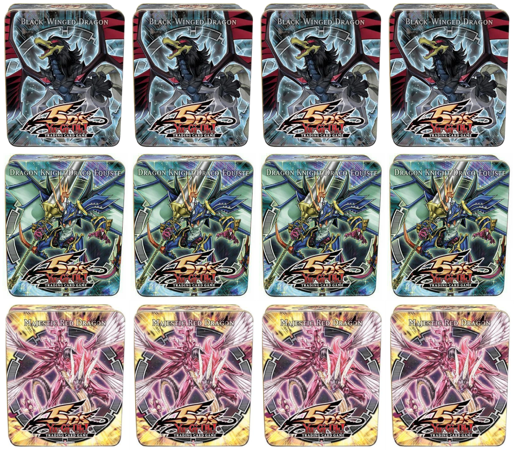 Collectible Tin Display (Black-Winged Dragon/Dragon Knight Draco-Equiste/Majestic Red Dragon)