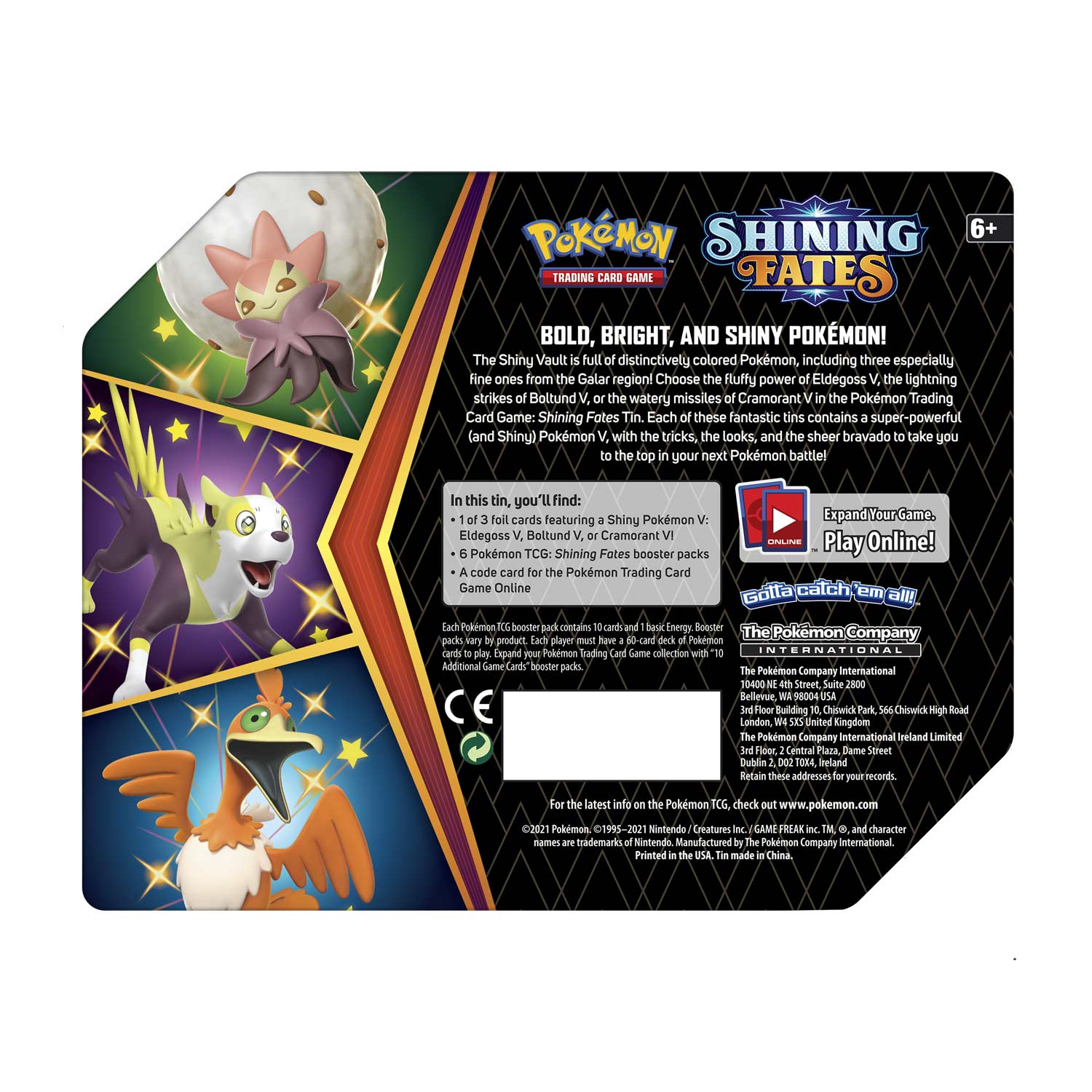 Shining Fates - Collector's Tin (Boltund V)