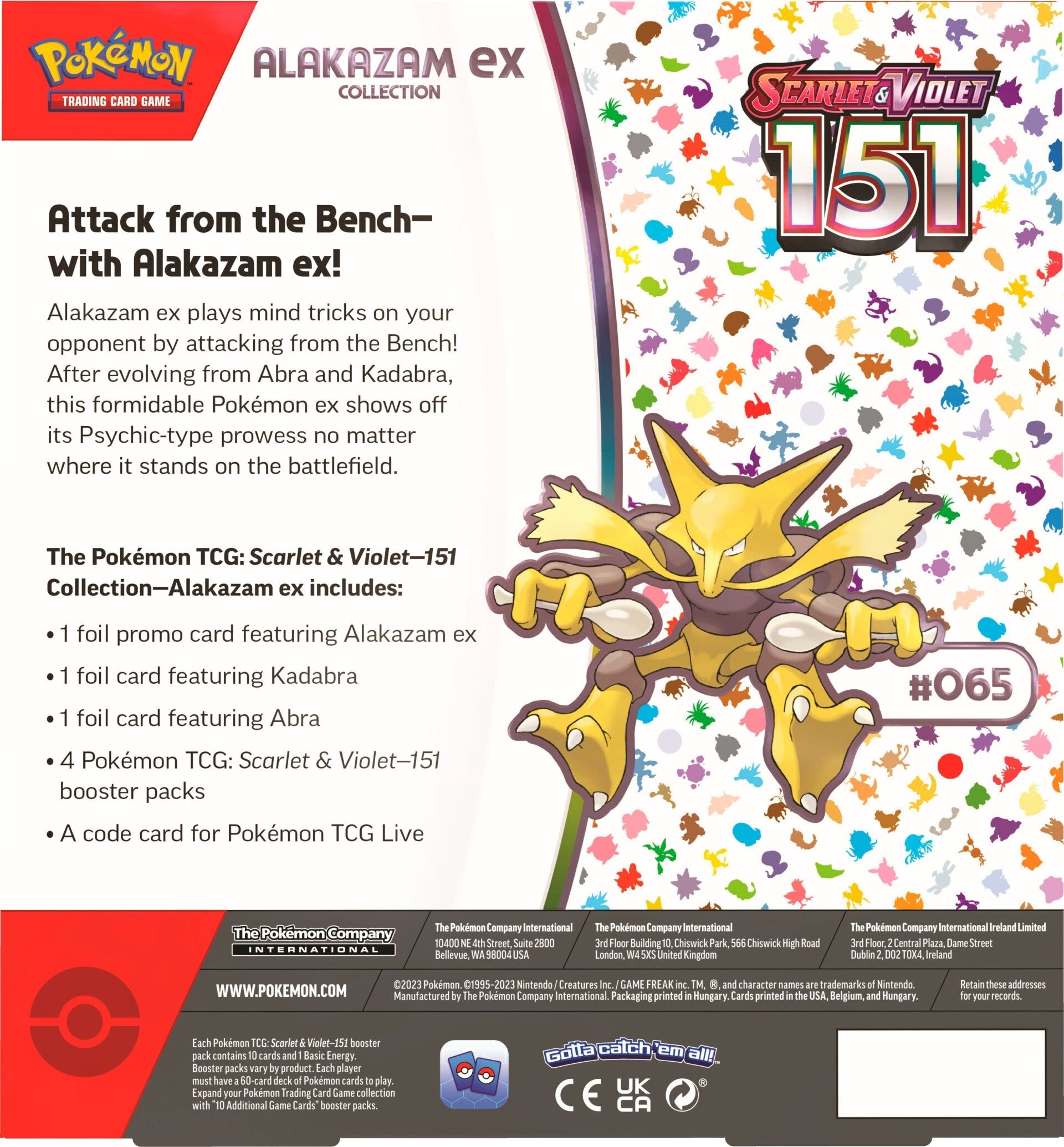 Pokemon: Scarlet & Violet 151 - Alakazam ex Box