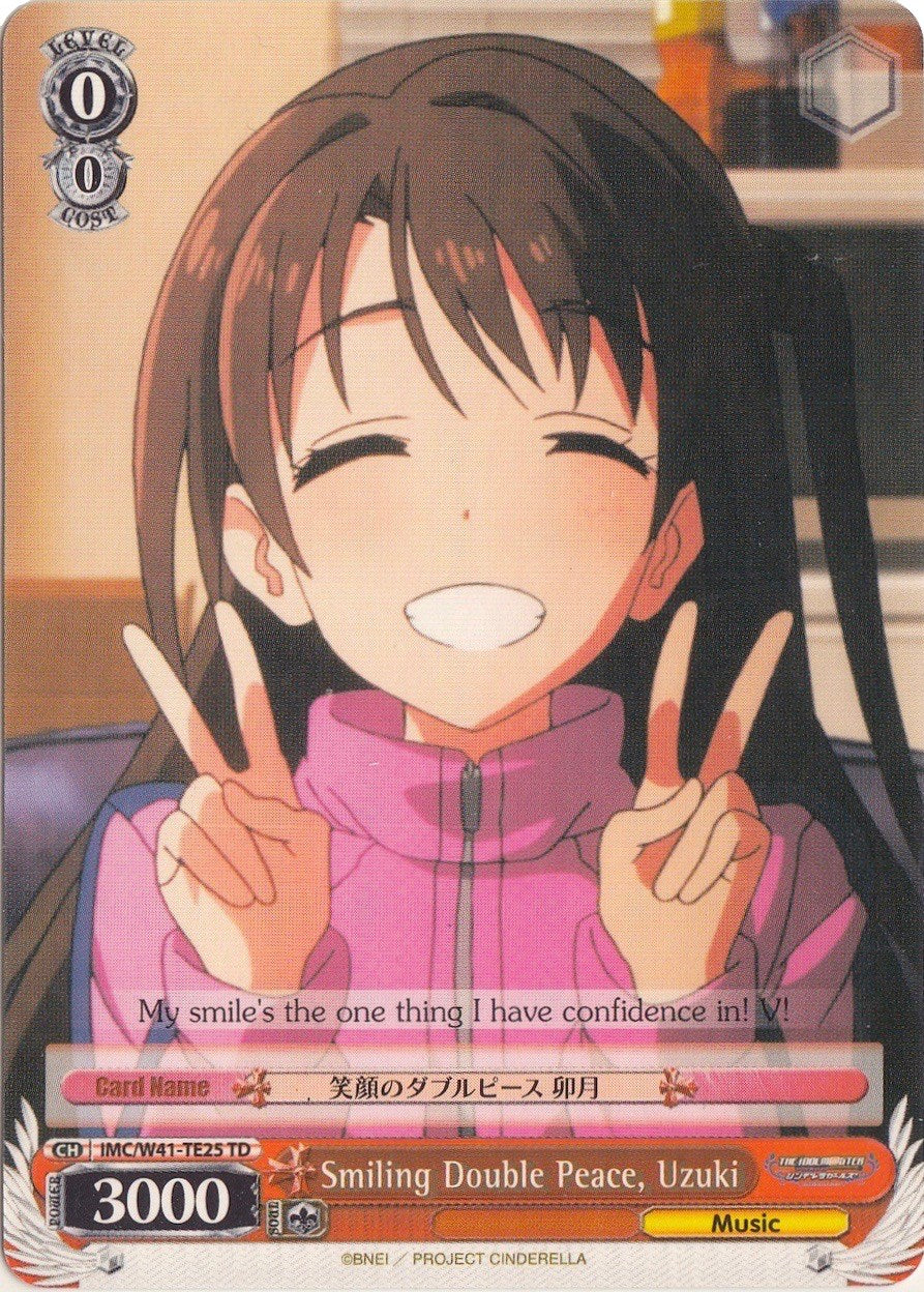 Smiling Double Peace, Uzuki (IMC/W41-TE25 TD) - The iDOLM@STER Cinderella Girls