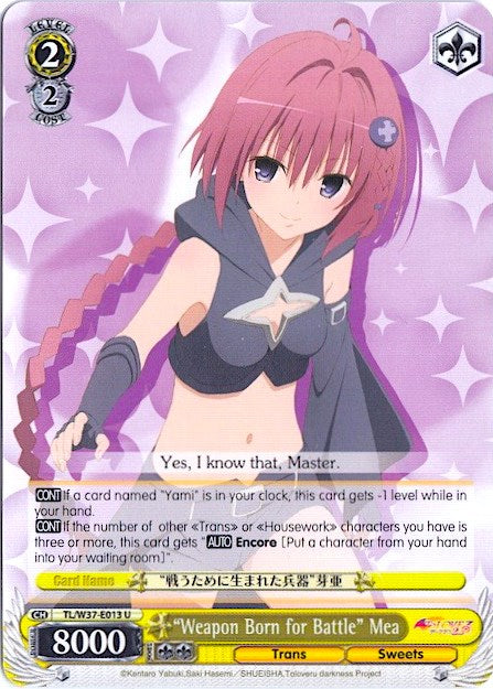 "Weapon Born for Battle" Mea (TL/W37-E013 U) - To Loveru Darkness 2nd