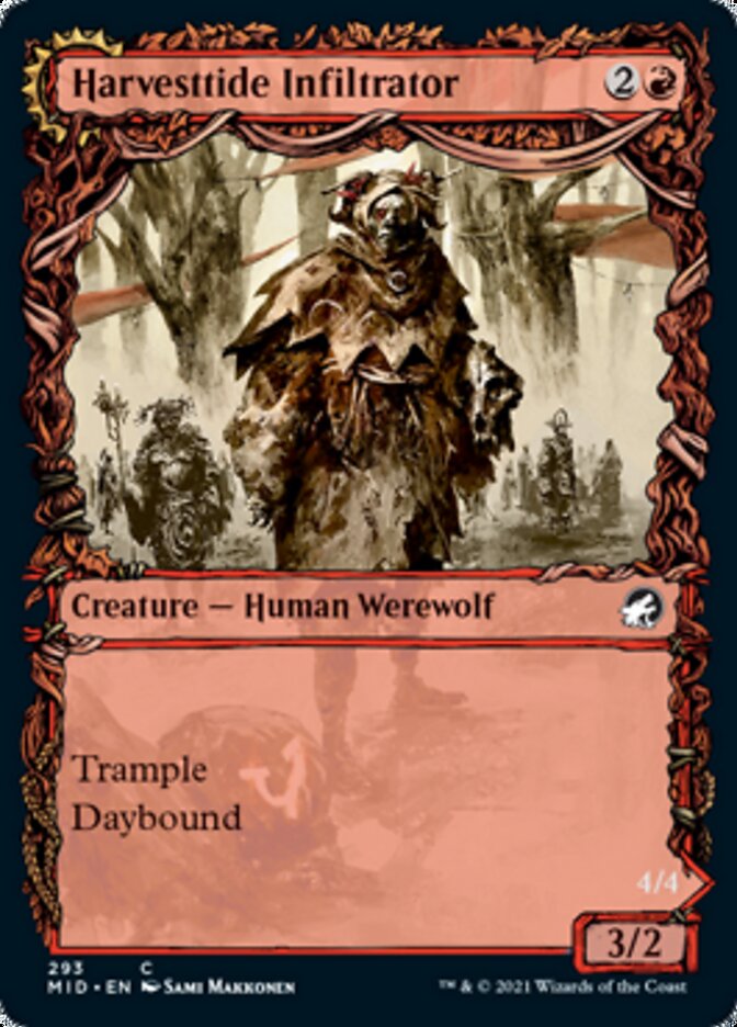 Harvesttide Infiltrator // Harvesttide Assailant (MID-293) - Innistrad: Midnight Hunt: (Showcase, Double Faced Transform)
