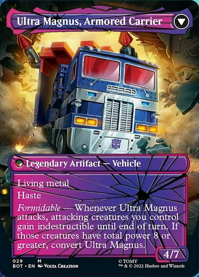 Ultra Magnus, Tactician // Ultra Magnus, Armored Carrier (BOT-029) - Transformers: (convertdfc, shatteredglass) (Borderless)