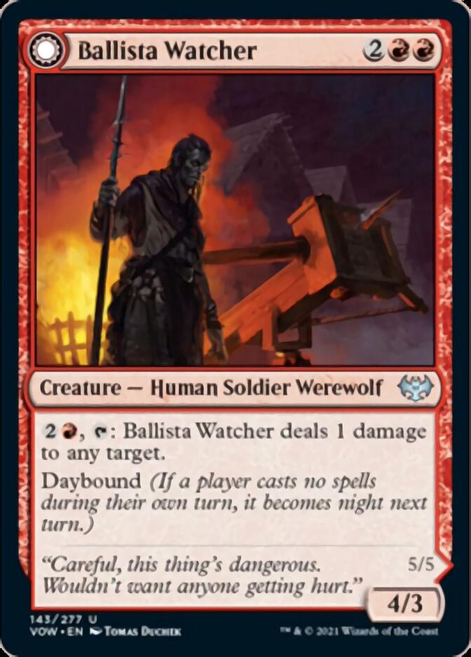 Ballista Watcher // Ballista Wielder (VOW-143) - Innistrad: Crimson Vow: (Double Faced Transform)