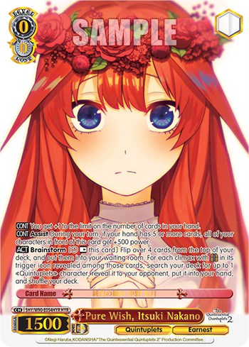 Pure Wish, Itsuki Nakano (HYR) (5HY/W90-E054HYR HYR) - The Quintessential Quintuplets 2