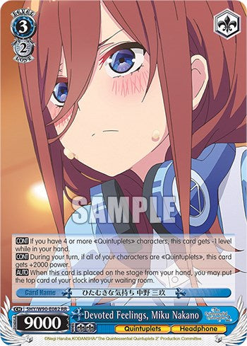 Devoted Feelings, Miku Nakano (5HY/W90-E082 RR) - The Quintessential Quintuplets 2