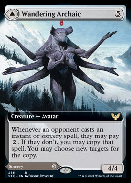 Wandering Archaic // Explore the Vastlands (STX-286) - Strixhaven: School of Mages: (Extended Art)