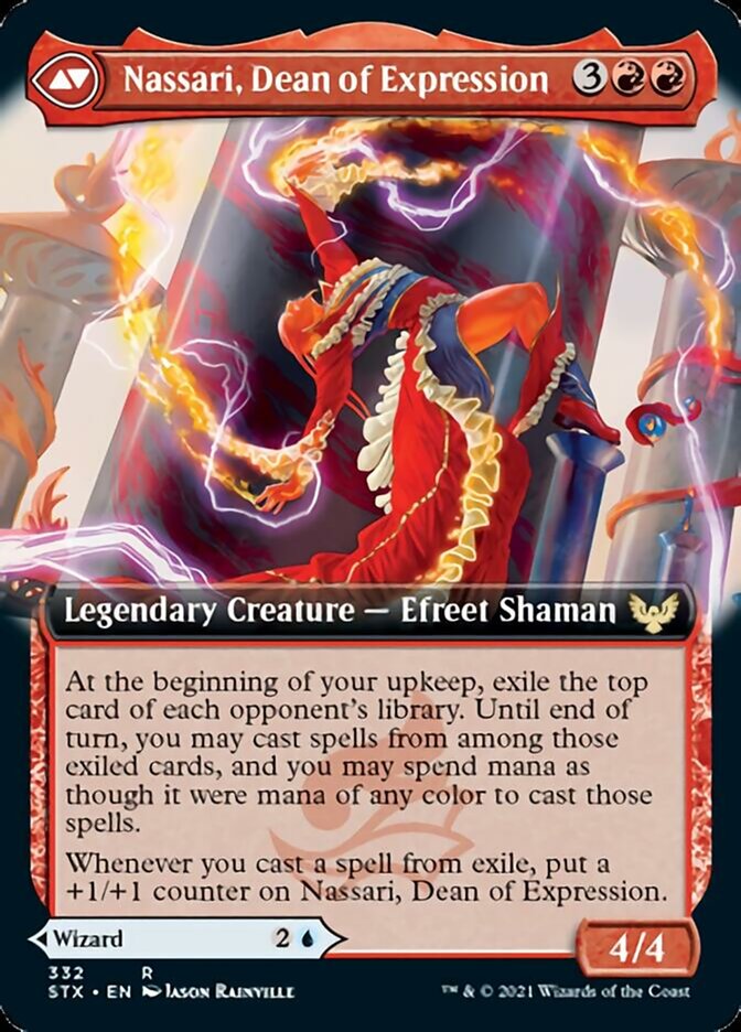 Uvilda, Dean of Perfection // Nassari, Dean of Expression (STX-332) - Strixhaven: School of Mages: (Extended Art)