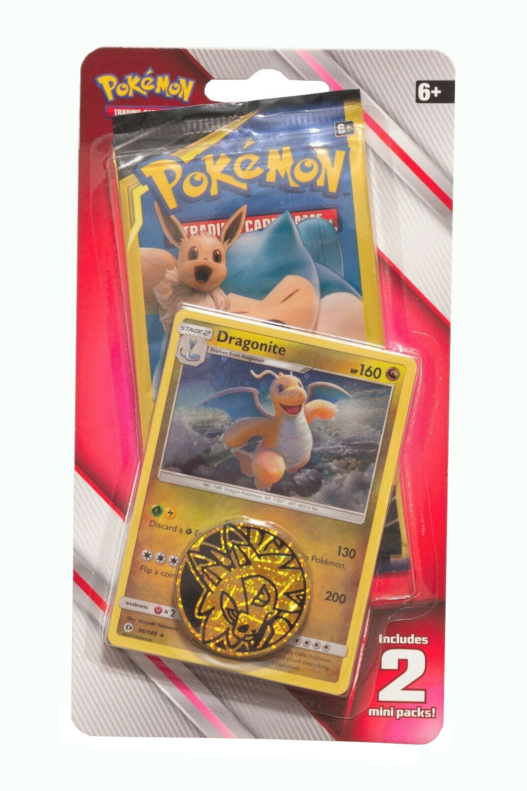 pokemon cards mini packs 2-Mini-Pack Blister (Dragonite)