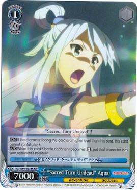 "Sacred Turn Undead" Aqua (SR) (KS/W49-E078S SR) - KonoSuba