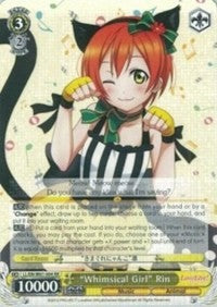 "Whimsical Girl" Rin (LL/EN-W01-004 RR) - Love Live! DX