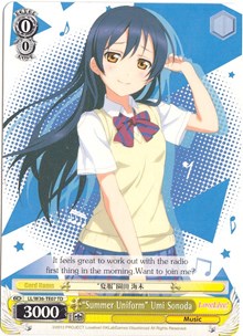 "Summer Uniform" Umi Sonoda (LL/W36-TE07 TD) - Love Live! Vol. 2