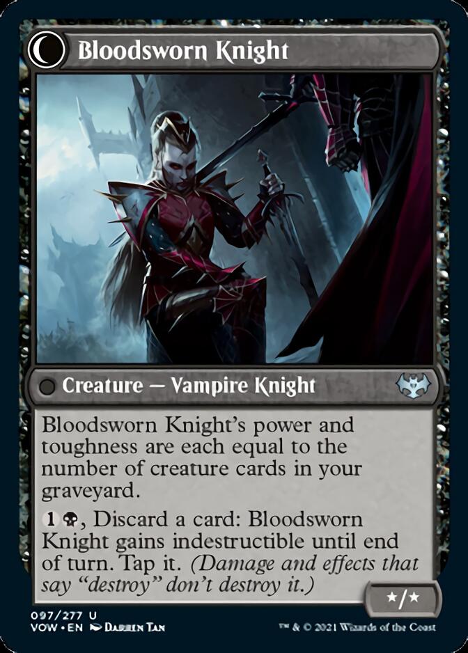 Bloodsworn Squire // Bloodsworn Knight (VOW-097) - Innistrad: Crimson Vow: (Double Faced Transform)