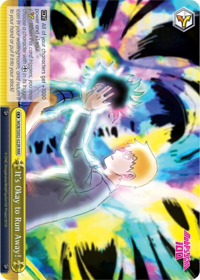 It's Okay to Run Away! (RRR) (MOB/SX02-022R RRR) - Mob Psycho 100