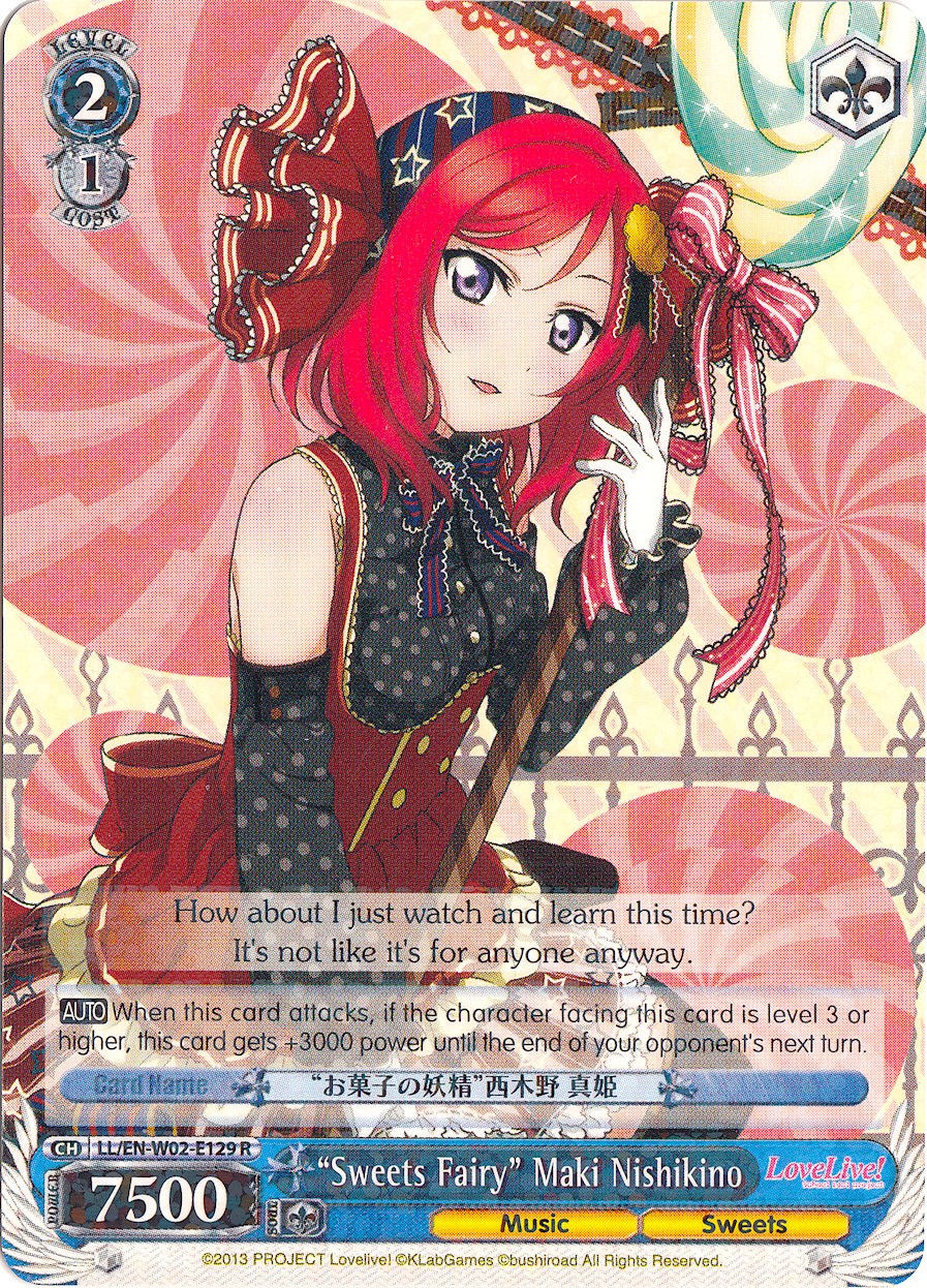 "Sweets Fairy" Maki Nishikino (LL/EN-W02-E129 R) - Love Live! DX Vol.2