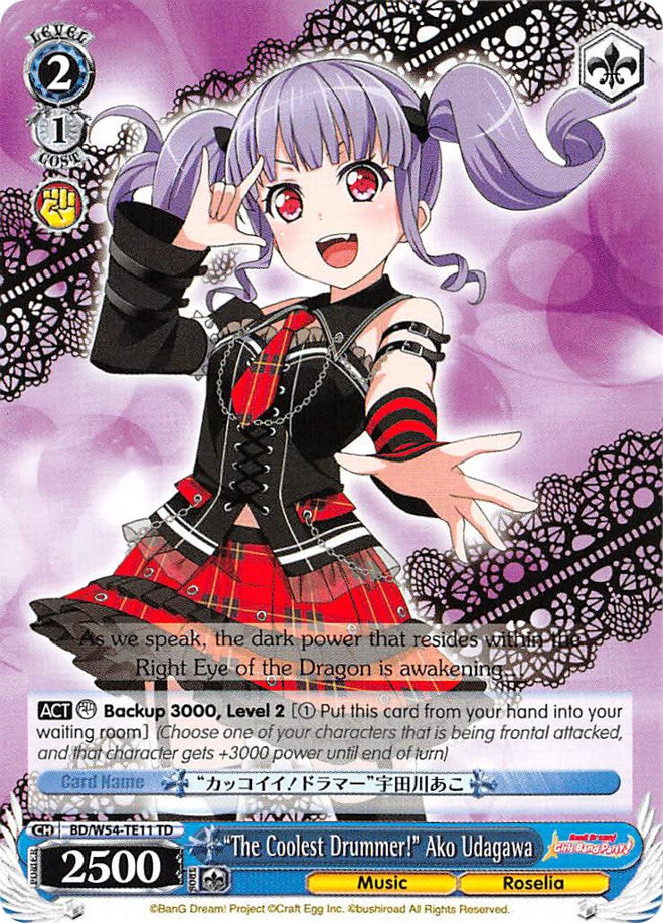 "The Coolest Drummer!" Ako Udagawa (BD/W54-TE11 TD) - BanG Dream! Girls Band Party!