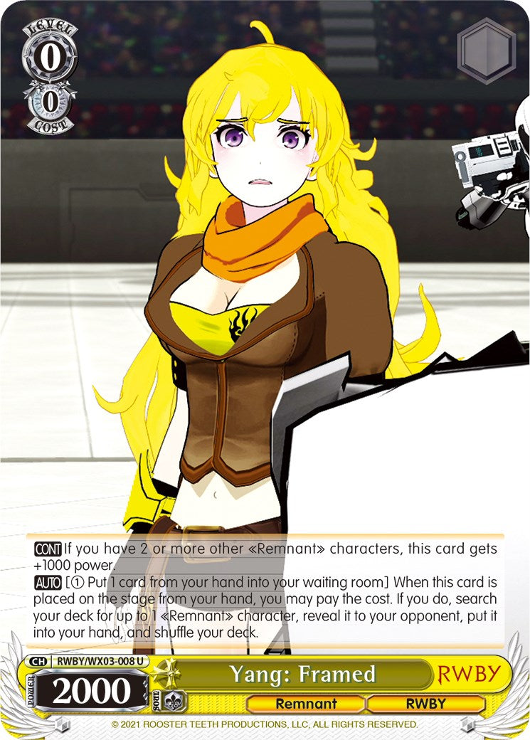 Yang: Framed (RWBY/WX03-008 U) - RWBY