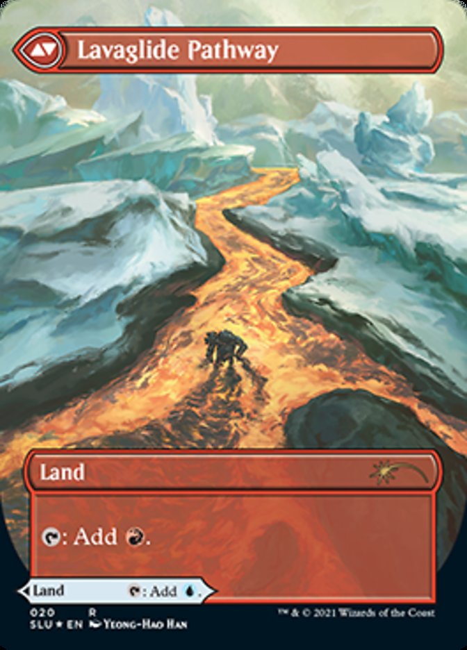 Riverglide Pathway // Lavaglide Pathway (SLU-020) - Secret Lair: Ultimate Edition: (Showcase) (Borderless) Foil