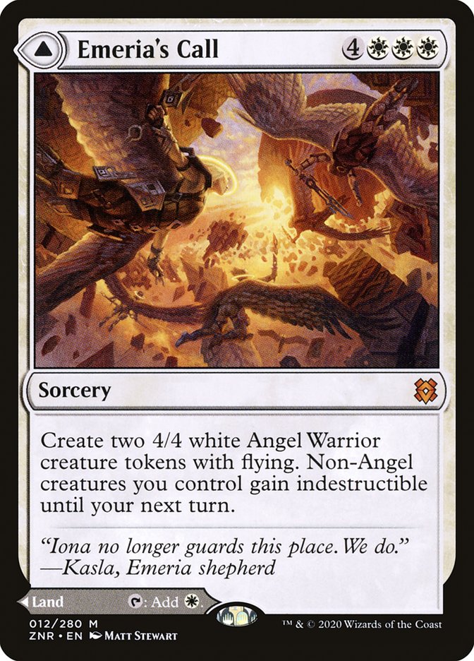 Emeria's Call // Emeria, Shattered Skyclave (ZNR-012) - Zendikar Rising