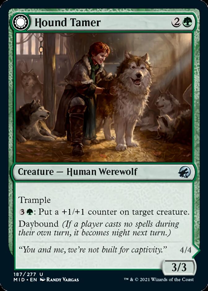 Hound Tamer // Untamed Pup (MID-187) - Innistrad: Midnight Hunt: (Double Faced Transform)