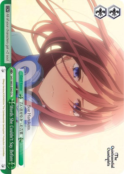 Words She Couldn't Say Before (5HY/W83-E063 CC) - The Quintessential Quintuplets