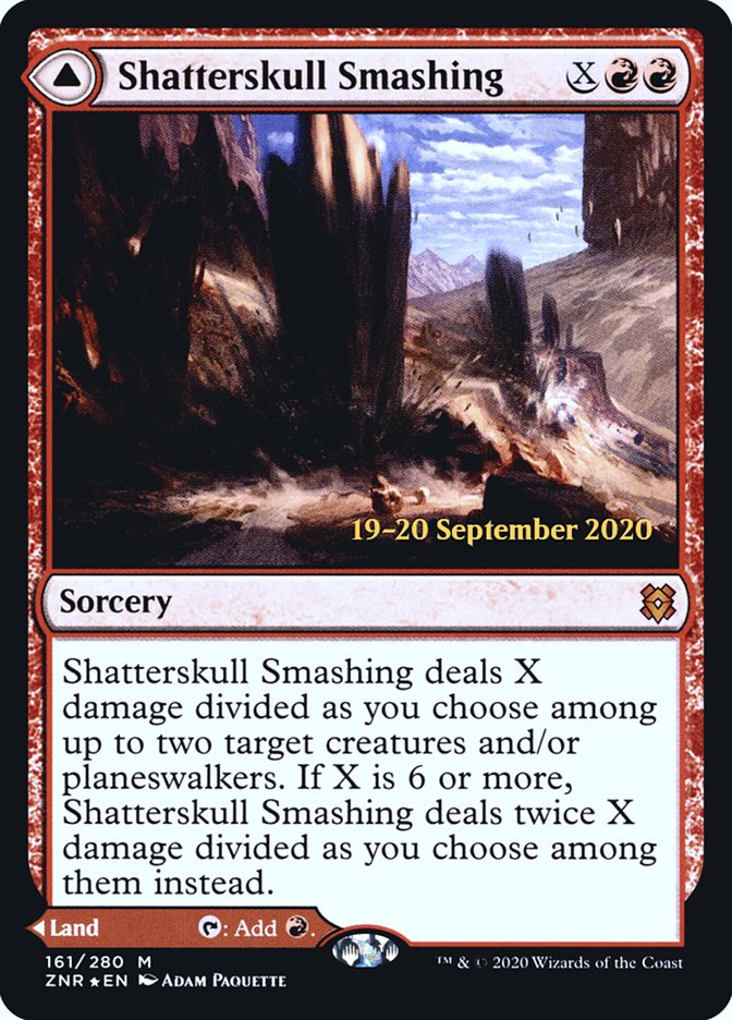 Shatterskull Smashing // Shatterskull, the Hammer Pass (PRE-161S) - Zendikar Rising Promos Foil