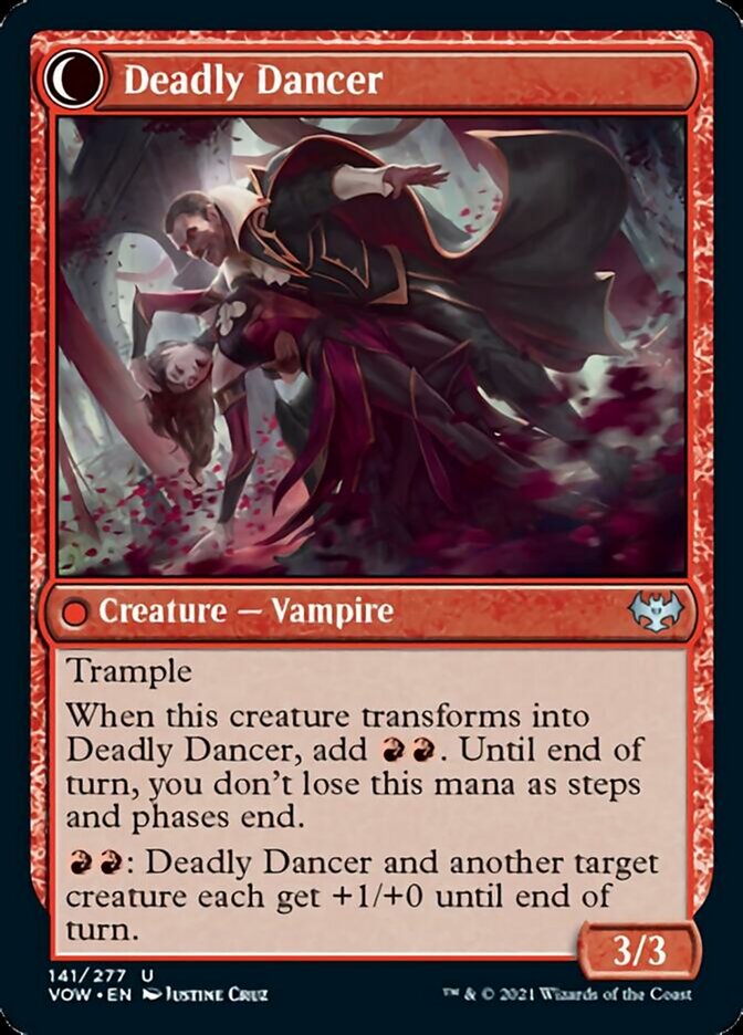 Alluring Suitor // Deadly Dancer (VOW-141) - Innistrad: Crimson Vow: (Double Faced Transform)