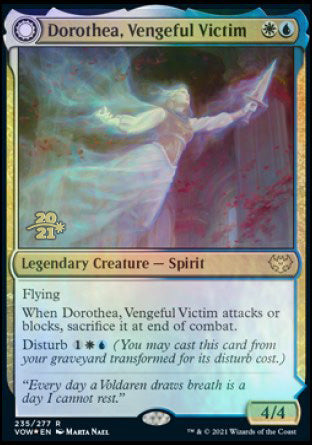 Dorothea, Vengeful Victim // Dorothea's Retribution (PRE-235) - Innistrad: Crimson Vow Promos: (Double Faced Transform) Foil