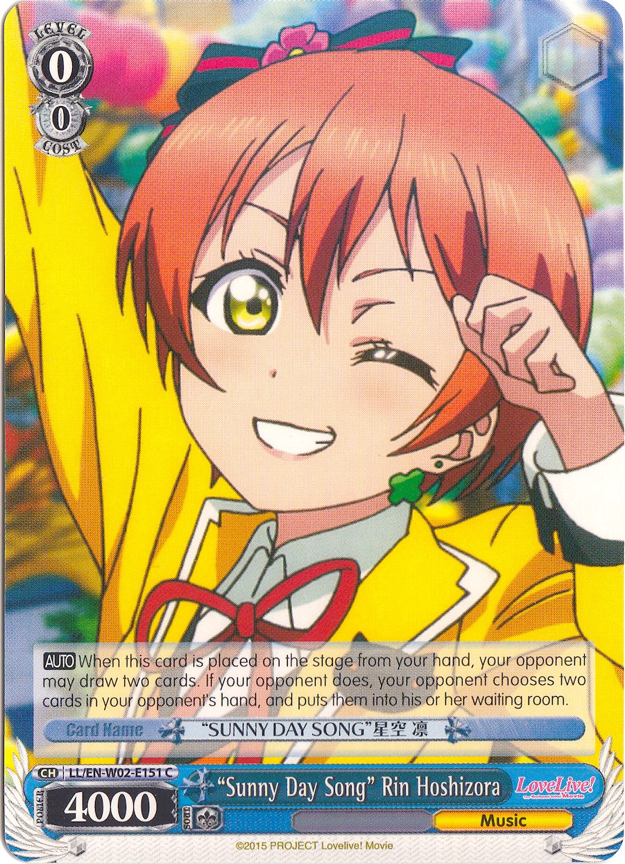 "Sunny Day Song" Rin Hoshizora (LL/EN-W02-E151 C) - Love Live! DX Vol.2