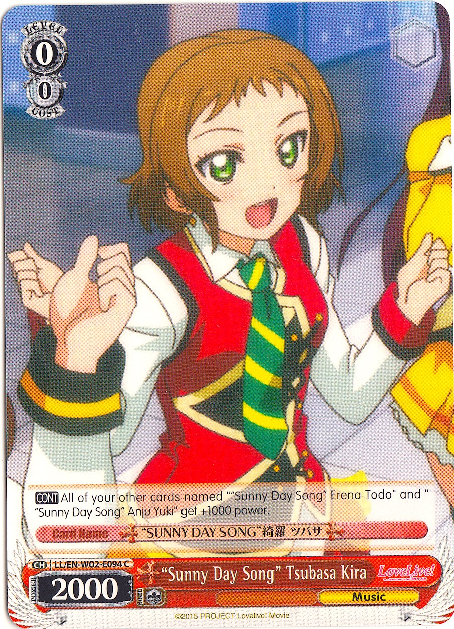 "Sunny Day Song" Tsubasa Kira (LL/EN-W02-E094 C) - Love Live! DX Vol.2