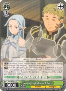 "Sleeping Knights" Siune & Tecchi (SAO/SE26-E19 C) - Sword Art Online II Vol.2