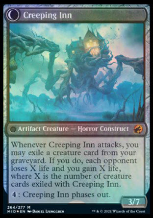 Hostile Hostel // Creeping Inn (PRE-264S) - Innistrad: Midnight Hunt Promos: (Double Faced Transform) Foil