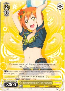 "Summer Sunset Girl" Rin Hoshizora (LL/W36-TE17 TD) - Love Live! Vol. 2