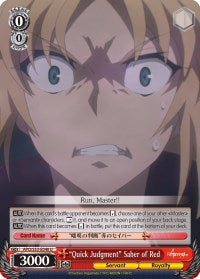 "Quick Judgment" Saber of Red (APO/S53-E040 U) - Fate/Apocrypha