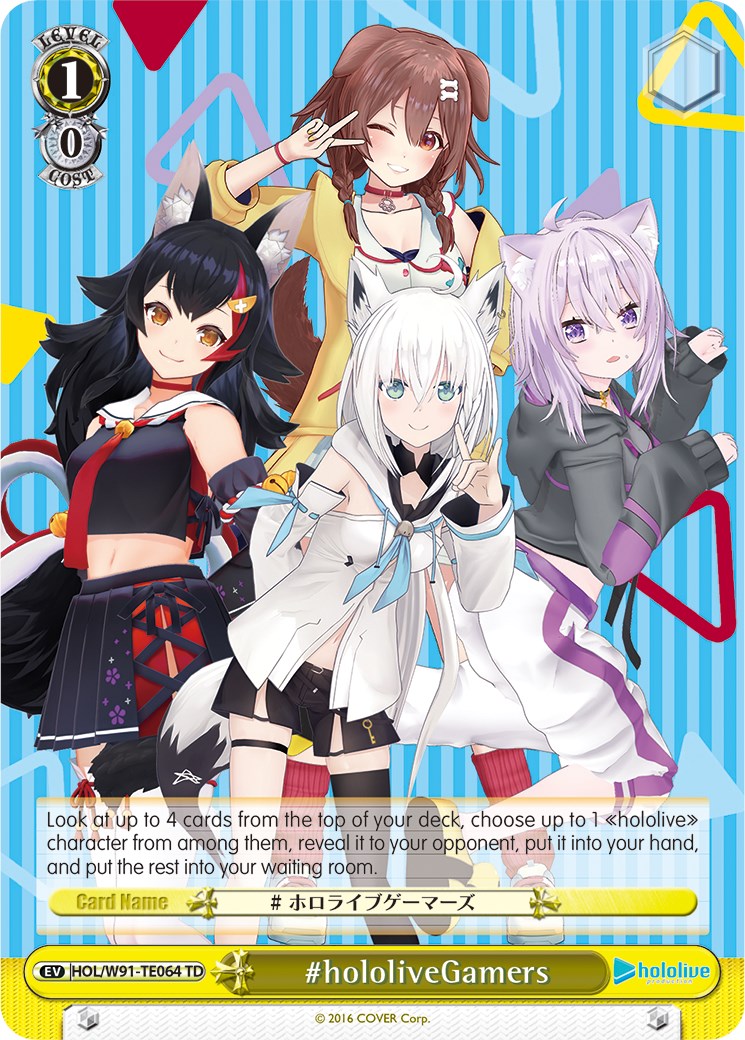 #hololiveGamers (HOL/W91-TE064 TD) - hololive production