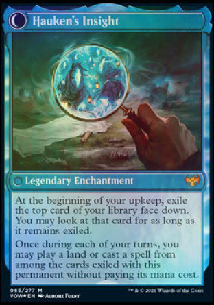 Jacob Hauken, Inspector // Hauken's Insight (PRE-065) - Innistrad: Crimson Vow Promos: (Double Faced Transform) Foil