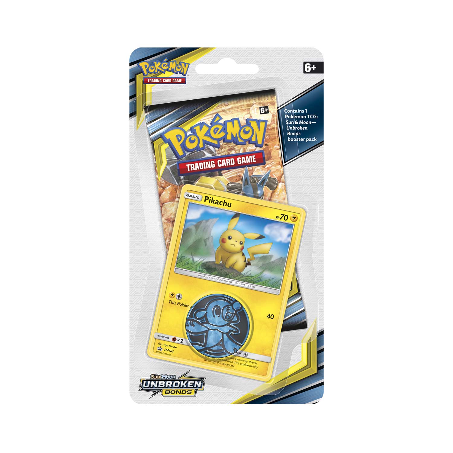 Sun & Moon: Unbroken Bonds - Single Pack Blister (Pikachu) Sun & Moon: Unbroken Bonds - Single Pack Blister (Pikachu)