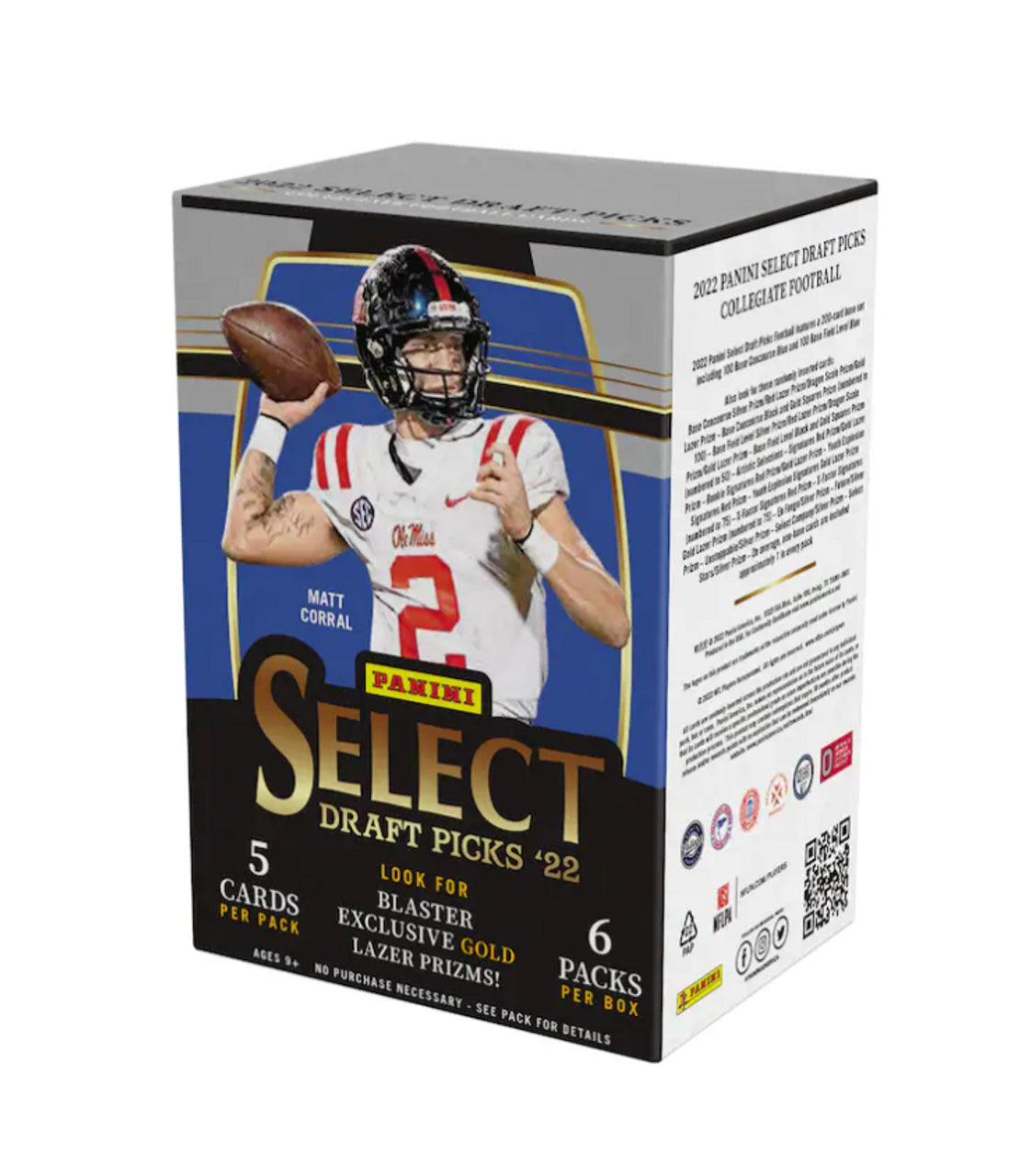 2022 Panini Select Draft Picks Football 6-Pack Blaster Box