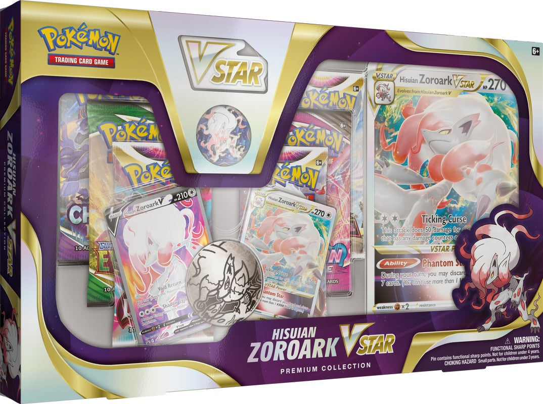 Pokemon: Hisuian Zoroark VSTAR Premium Collection