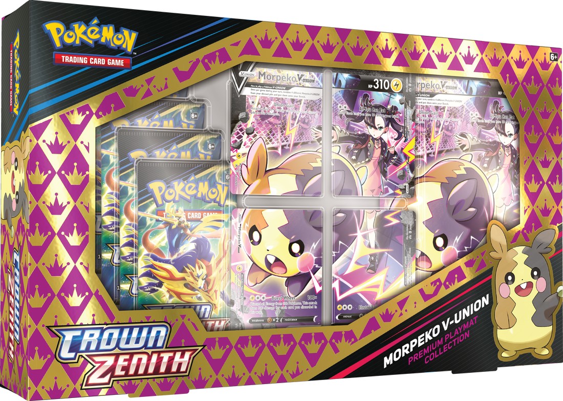 Pokemon: Crown Zenith Morpeko V-Union Premium Playmat Collection