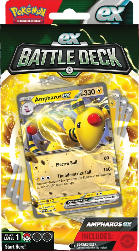 Pokemon: Ampharos ex or Lucario ex Battle Deck