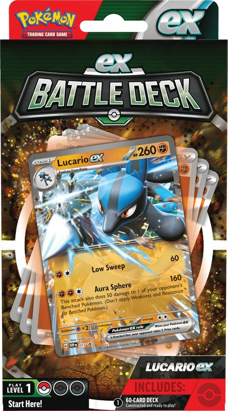 Pokemon: Ampharos ex or Lucario ex Battle Deck